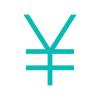 currency_yen_500dp_0ABAB5_FILL0_wght300_GRAD0_opsz48
